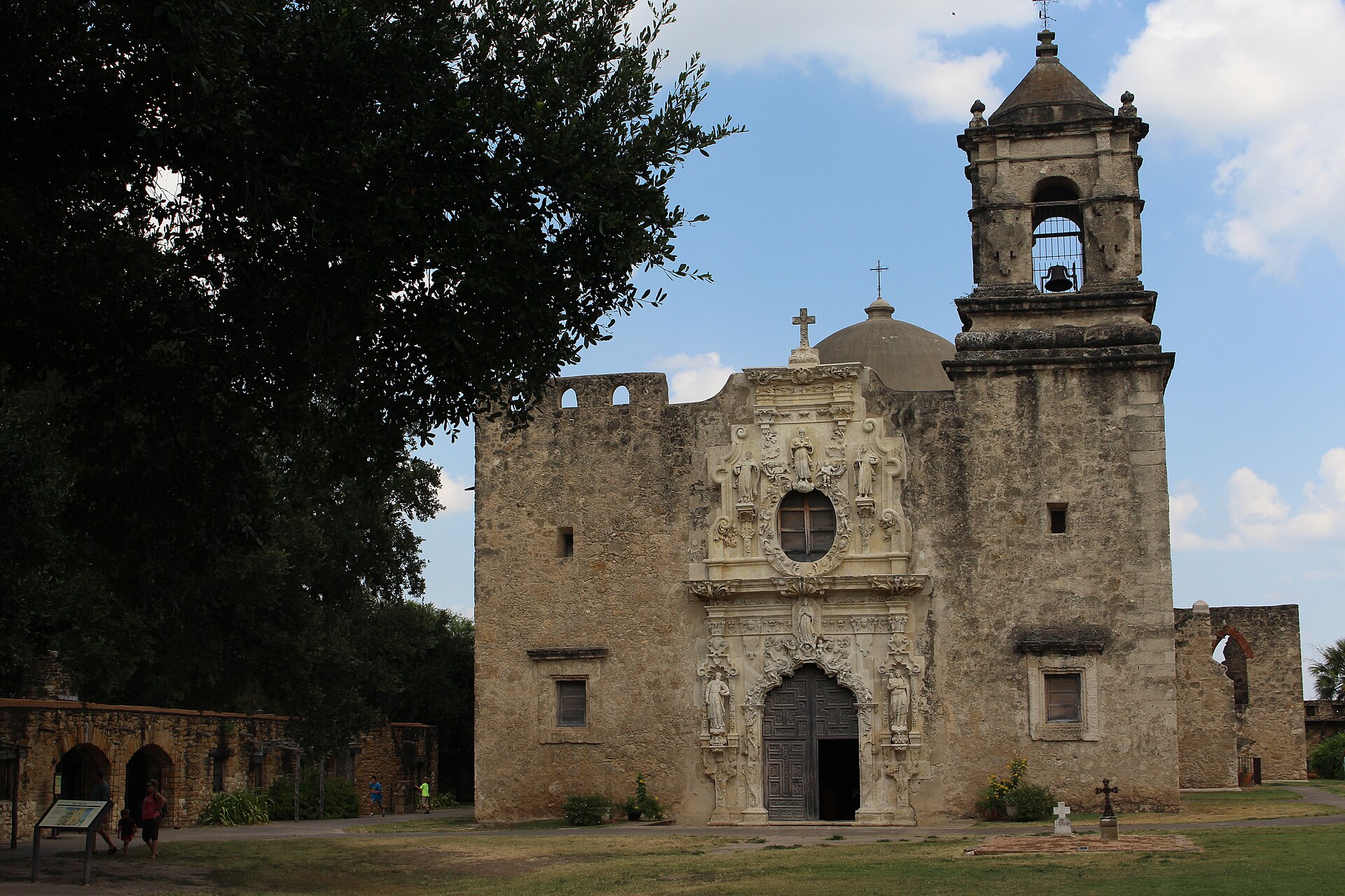 Facade of Mission San José, the Queen of the Missions