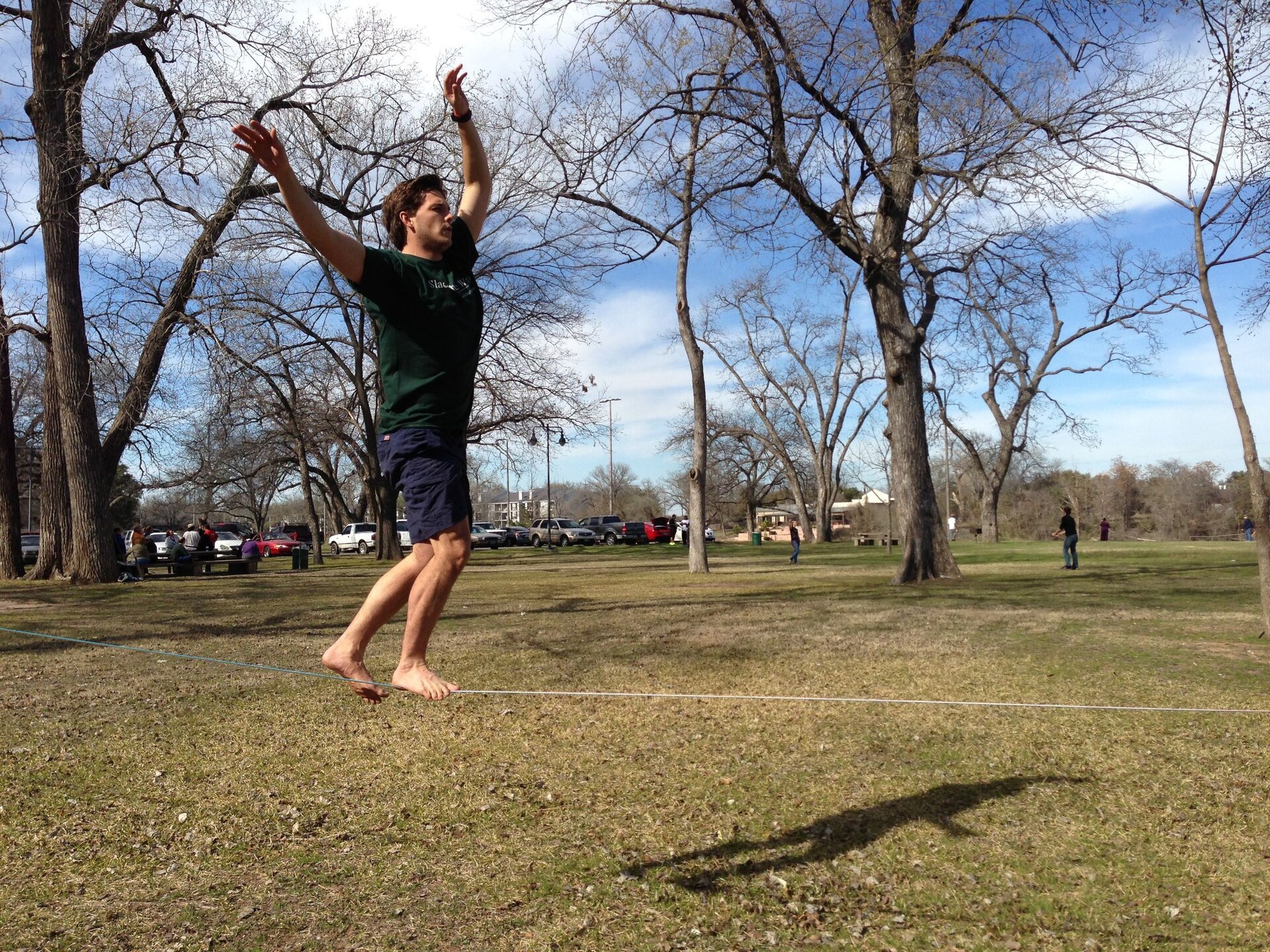 Enjoying the outdoors at Cameron Park